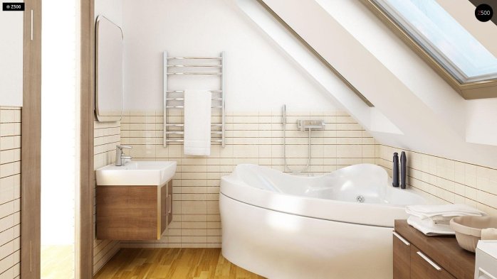 Проєкт будинку U302 - З мансардним поверхом дома в Україні