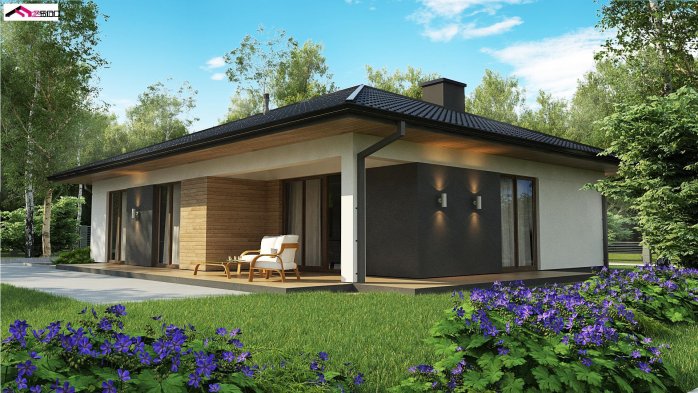 Проект дома U368 D S - 5 Одноэтажные дома в Украине