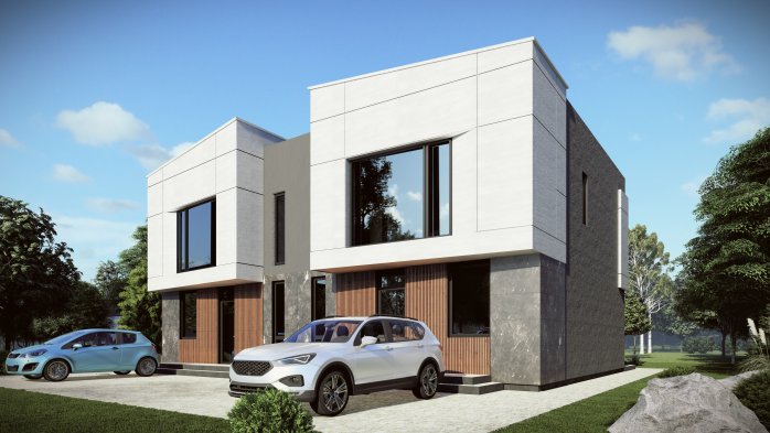 Проект дома DBT 656 - 1 Двухэтажные дома в Украине