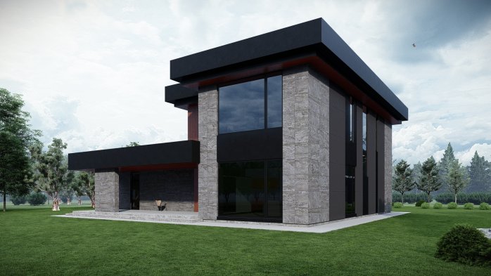 Проект дома DBT 604 - 5 Двухэтажные дома в Украине