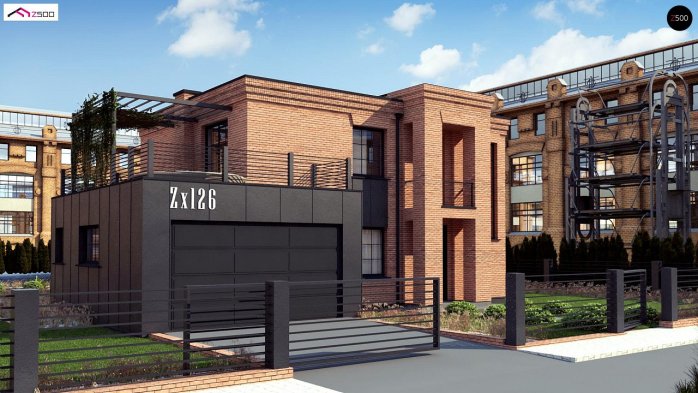 Проект дома Ux126 - 1 Двухэтажные дома в Украине