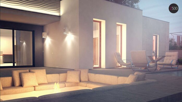 Проєкт будинку Ux56 - Одноповерхові дома в Україні