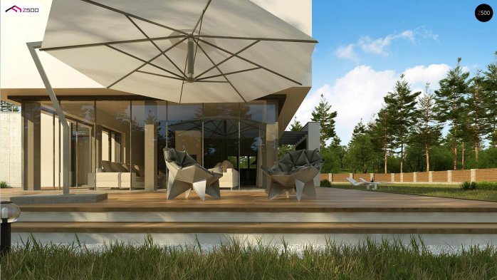 Проект дома Ux130 - 7 Двухэтажные дома в Украине