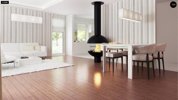 Проєкт будинку U251 - Одноповерхові дома в Україні