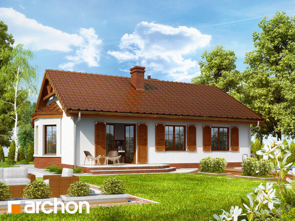 Проект дома Дом в ежевике 2 вер.2 - 2 Одноэтажные дома в Украине