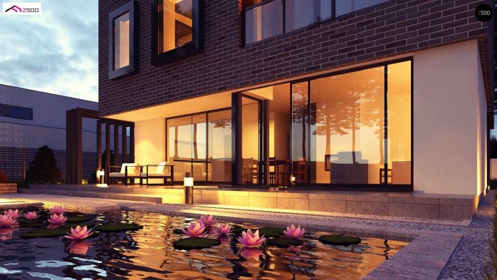 Проєкт будинку Ux255 - Двоповерхові дома в Україні