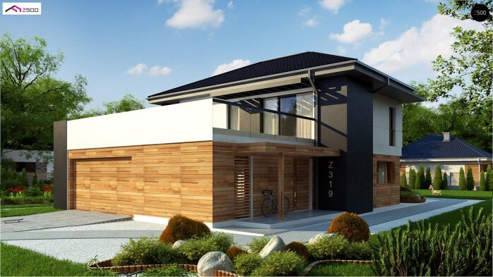 Проект дома U319 - 2 Двухэтажные дома в Украине