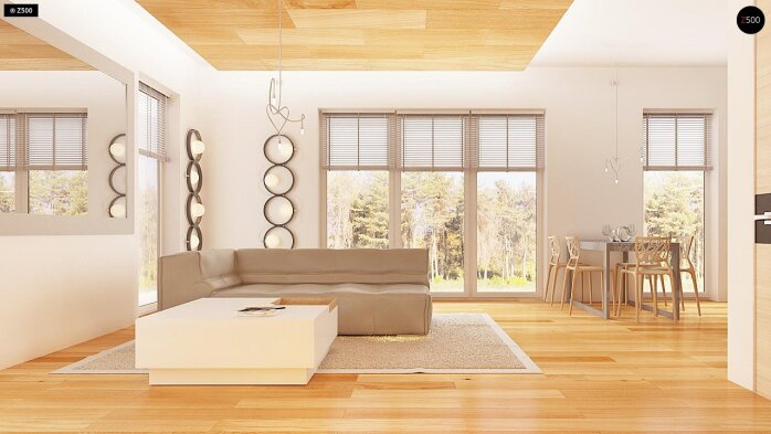 Проєкт будинку U149 - З мансардним поверхом дома в Україні