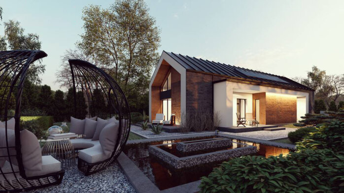 Проєкт будинку U525 - Одноповерхові дома в Україні