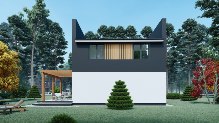 Проєкт будинку DBT 260 - Двоповерхові дома в Україні