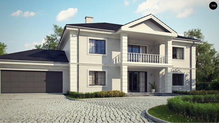 Проєкт будинку Ux113 - Двоповерхові дома в Україні