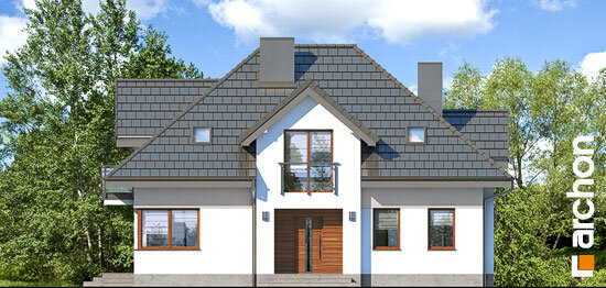 Проект дома Дом в сливах 2 - 3 С мансардным этажом дома в Украине