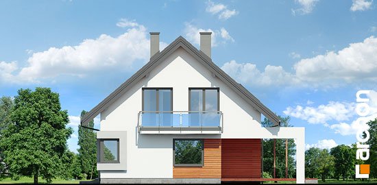 Проєкт будинку Будинок в діцентрах - З мансардним поверхом дома в Україні