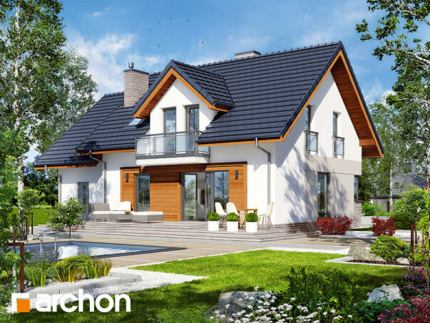 Проект дома Дом в ясенниках - 2 С мансардным этажом дома в Украине