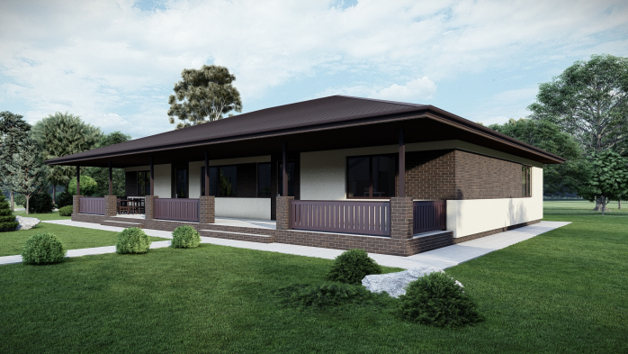 Проект дома DBT 564 - 1 Одноэтажные дома в Украине