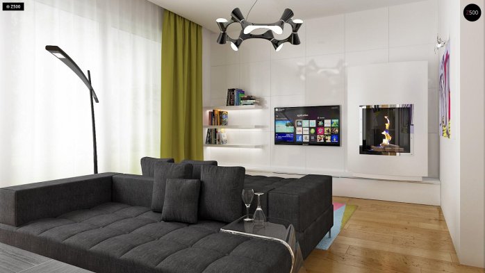 Проект дома U43 - 6 С мансардным этажом дома в Украине