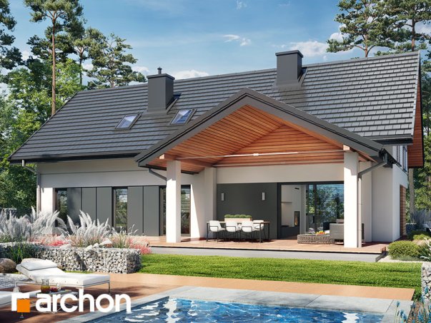 Проєкт будинку Будинок в стоколосі (Г2) - З мансардним поверхом дома в Україні