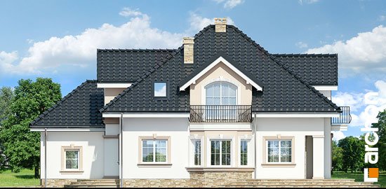 Проєкт будинку Будинок в кокосах (Г) вер.2 - З мансардним поверхом дома в Україні