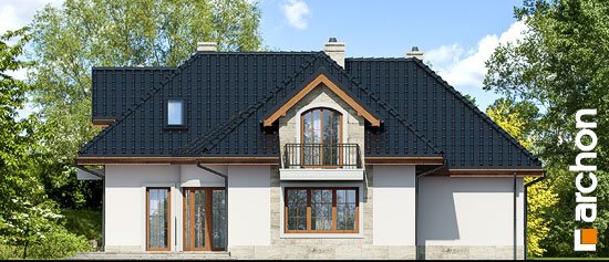 Проєкт будинку Будинок в алое 2 вер.2 - З мансардним поверхом дома в Україні