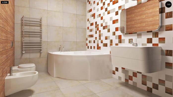 Проєкт будинку U35 BG - З мансардним поверхом дома в Україні