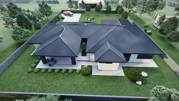 Проєкт будинку DBT 563 - Одноповерхові дома в Україні