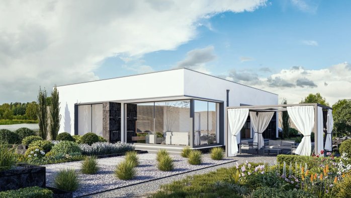 Проєкт будинку Ux88 A - Одноповерхові дома в Україні