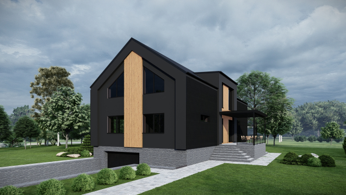 Проект дома DBT 617 - 1 Двухэтажные дома в Украине