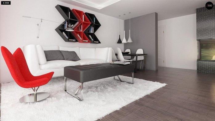 Проєкт будинку Ux117 - Одноповерхові дома в Україні