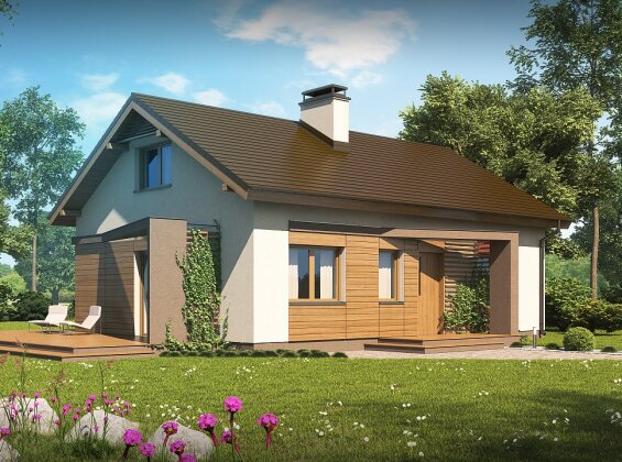 Проект будинку з мансардою Z255 a