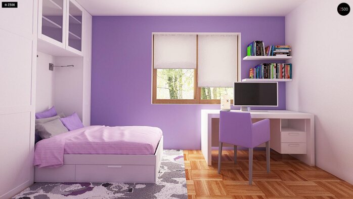 Проект дома U255 B pc - 9 С мансардным этажом дома в Украине