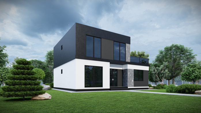 Проект дома DBT 649 - 2 Двухэтажные дома в Украине