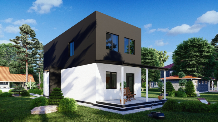 Проєкт будинку DBT 406 - Двоповерхові дома в Україні