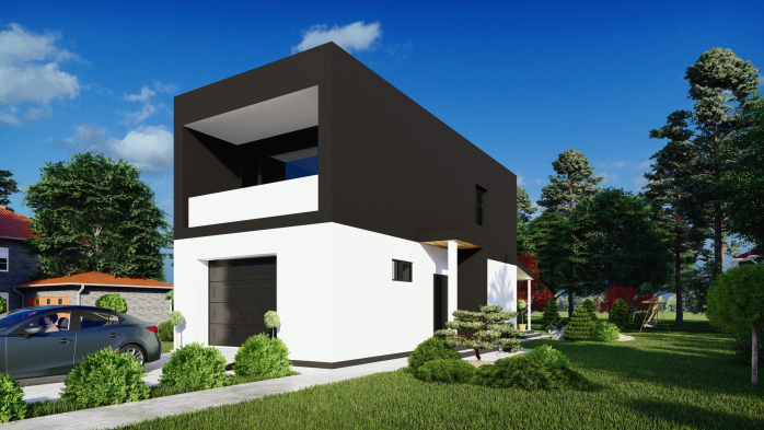 Проєкт будинку DBT 406 - Двоповерхові дома в Україні