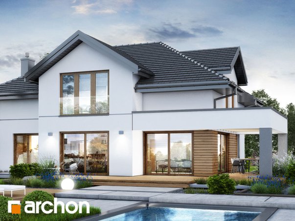 Проєкт будинку Вілла Міранда 18 (Г2Е) - Двоповерхові дома в Україні