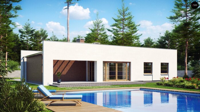 Проект дома Ux13 - 2 Одноэтажные дома в Украине