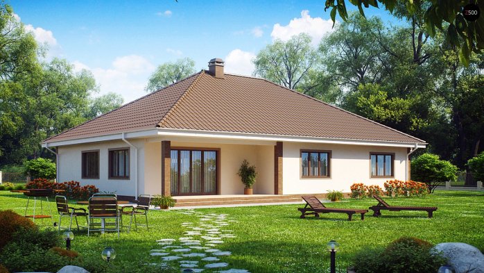 Проєкт будинку U26 - Одноповерхові дома в Україні