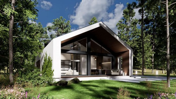 Проект дома U600 27 - 3 Одноэтажные дома в Украине