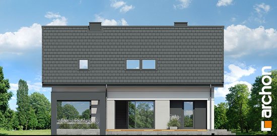 Проект дома Дом в сорго - 6 С мансардным этажом дома в Украине