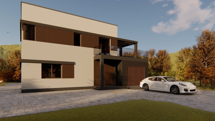 Проєкт будинку DB 36 - Двоповерхові дома в Україні