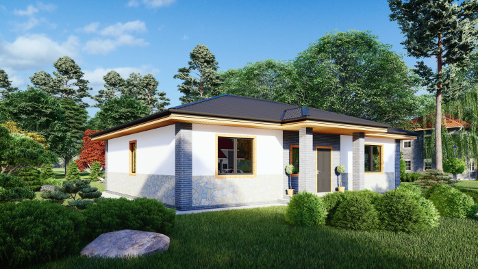 Проєкт будинку DBT 403 - Одноповерхові дома в Україні