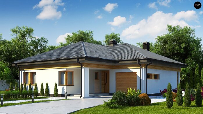 Проєкт будинку U204 GP - Одноповерхові дома в Україні