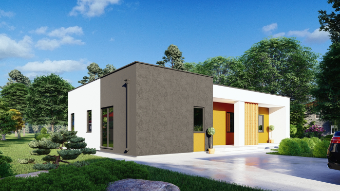 Проєкт будинку DBT 414 - Одноповерхові дома в Україні