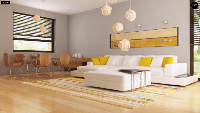 Проєкт будинку U79 GP - З мансардним поверхом дома в Україні