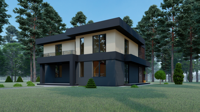 Проект дома DBT 272 - 3 Двухэтажные дома в Украине