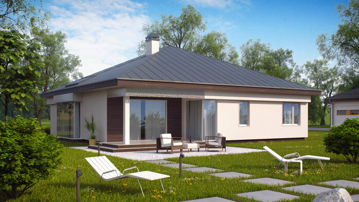 Проєкт будинку U200 v1 - Одноповерхові дома в Україні