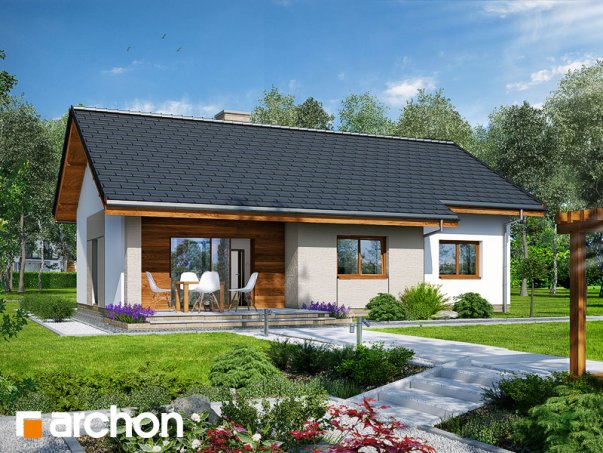 Проект дома Дом в овсянницах - 2 Одноэтажные дома в Украине