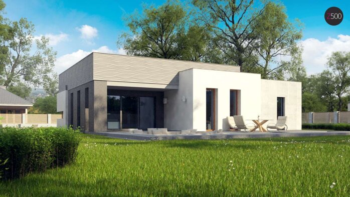 Проєкт будинку Ux56 - Одноповерхові дома в Україні