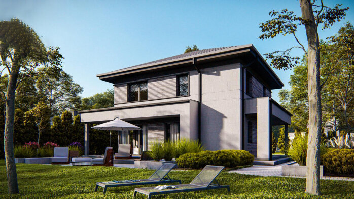 Проєкт будинку U551 - Двоповерхові дома в Україні