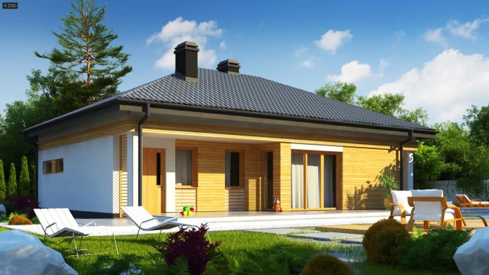 Проєкт будинку U204 GP P - Одноповерхові дома в Україні