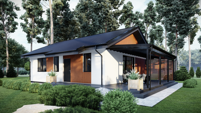 Проєкт будинку DBT 552 - Одноповерхові дома в Україні
